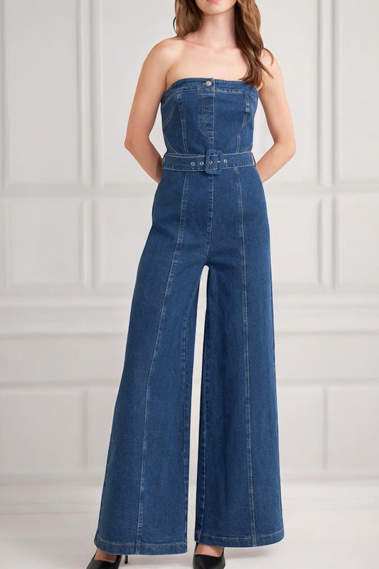 Retro Denim Jumpsuit