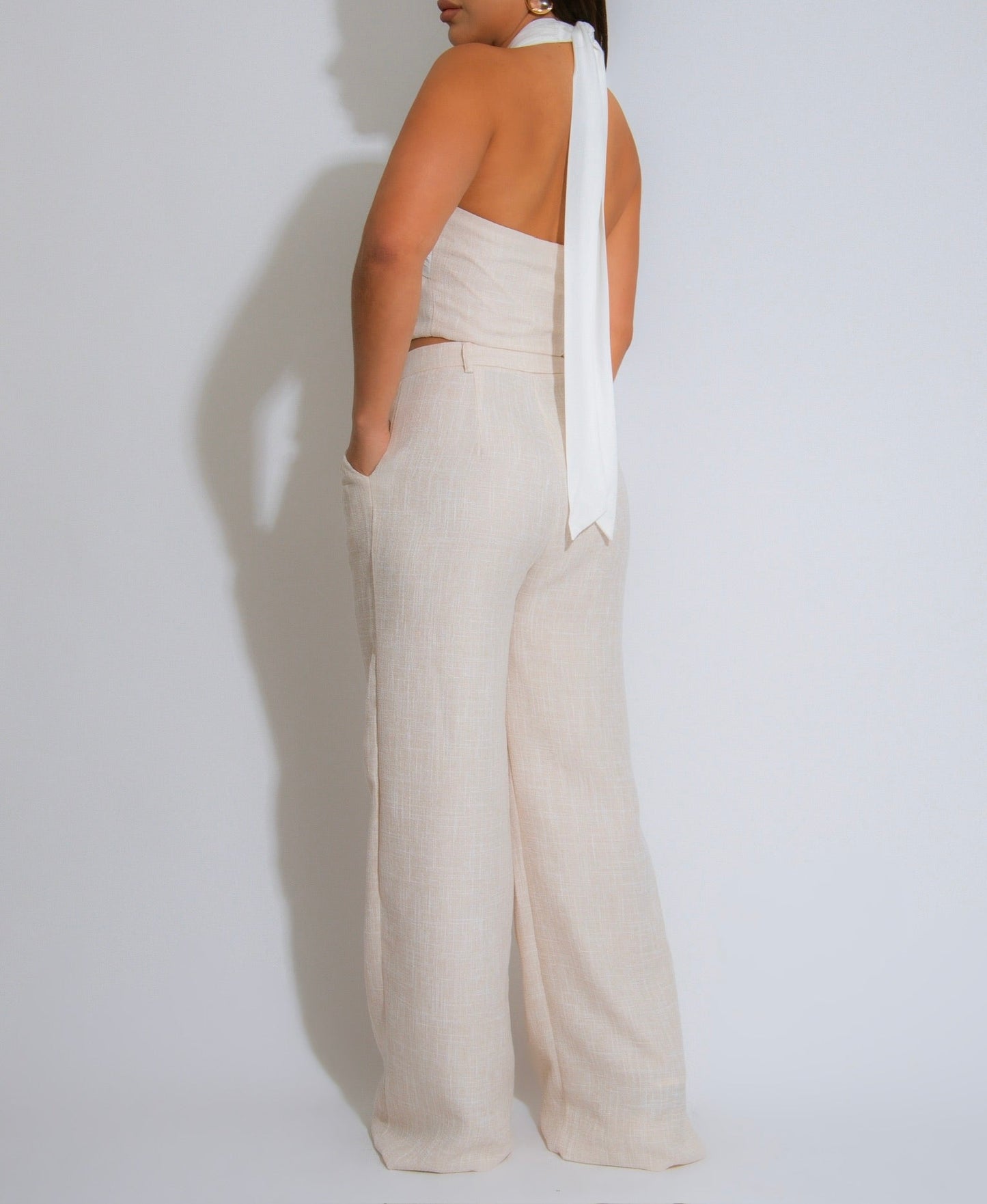 Ary Elegance Pant Set Nude